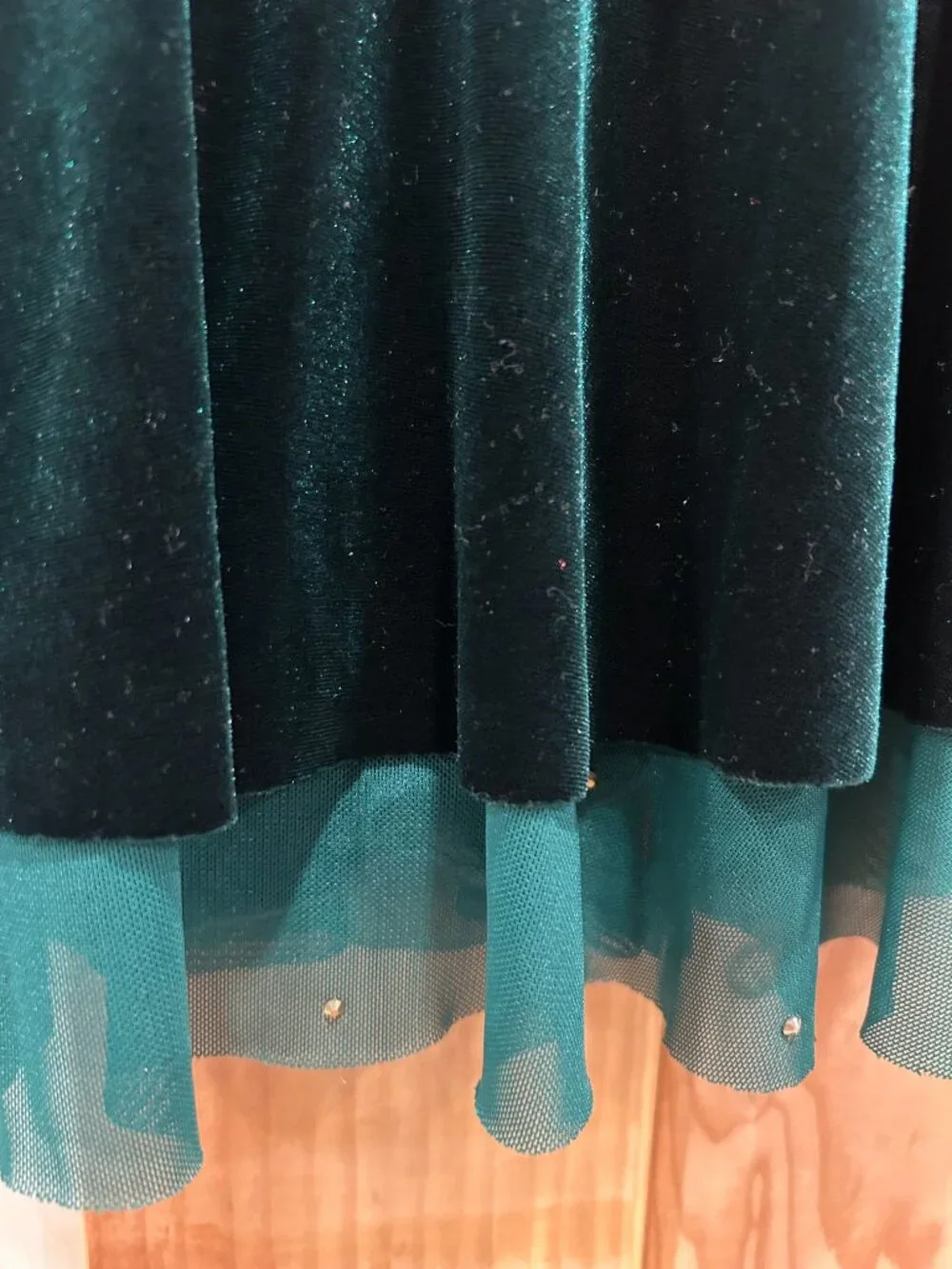 Green Velvet Dance Costume